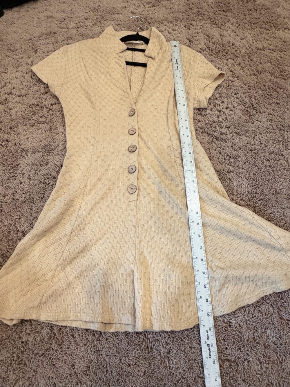 Small free people FP beach Ramona textured one piece romper shorts cream beige - Picture 6 of 12
